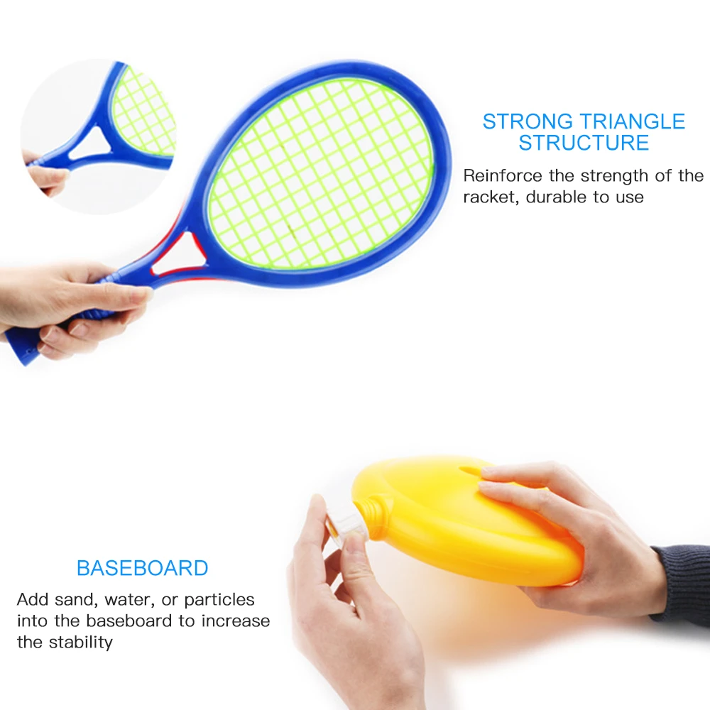 3 в 1 детский мяч для игры бадминтон набор с 2 ракетами чистый волан волейбол