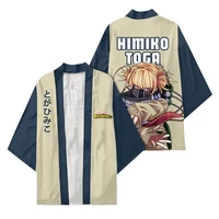 my hero academia himimo toga cloak kimono cardigan robe cospaly costume print casual coat