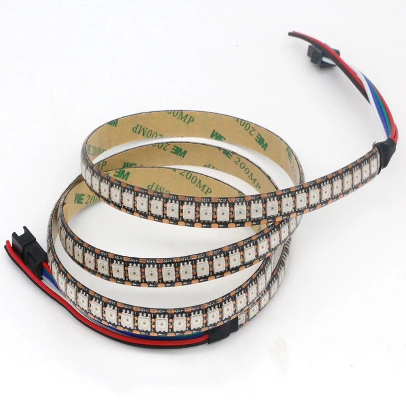1m/3m/5m DC12V WS2815 пикселей прокладки СИД светильник адресуемых двойной сигнала Smart