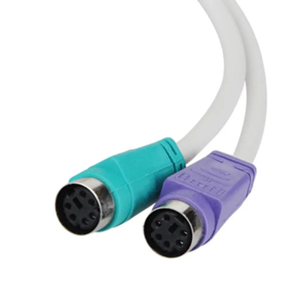 USB к PS/2 клавиатуре переходник для мыши Male PS 2 Female круглому порту клавиатуры кабель