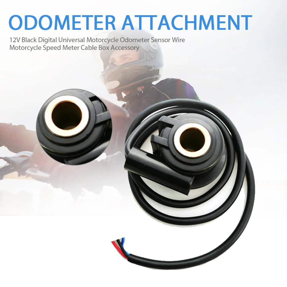 

12V Digital Universal Motorcycle Odometer Sensor Wire Motorcycle Speed Meter Cable Box Accessory For Motorcycle Usefulness