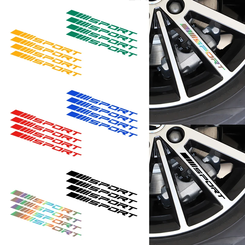 4 шт. автомобильные диски наклейки на колеса ночное видение светоотражающие