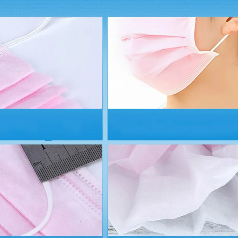 

50Pcs/box Cotton Mouth Face Mask Mouth Mask Disposable Black Mask Earloop Activated White Black Blue Pink Multi Color