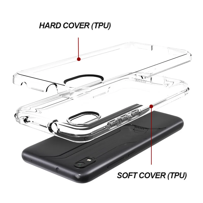 Ультратонкий прозрачный противоударный бампер силиконовый чехол для Xiaomi Redmi 7A Note