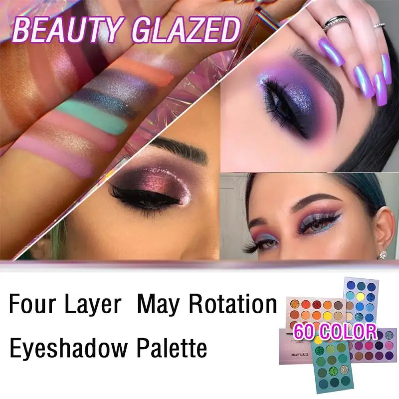 

New Pearlescent Matte Eye Shadows Holographic Shiny Matte Glitter Pigment Waterproof No blooming Girl Cosmetic Makeup Gift TSLM1