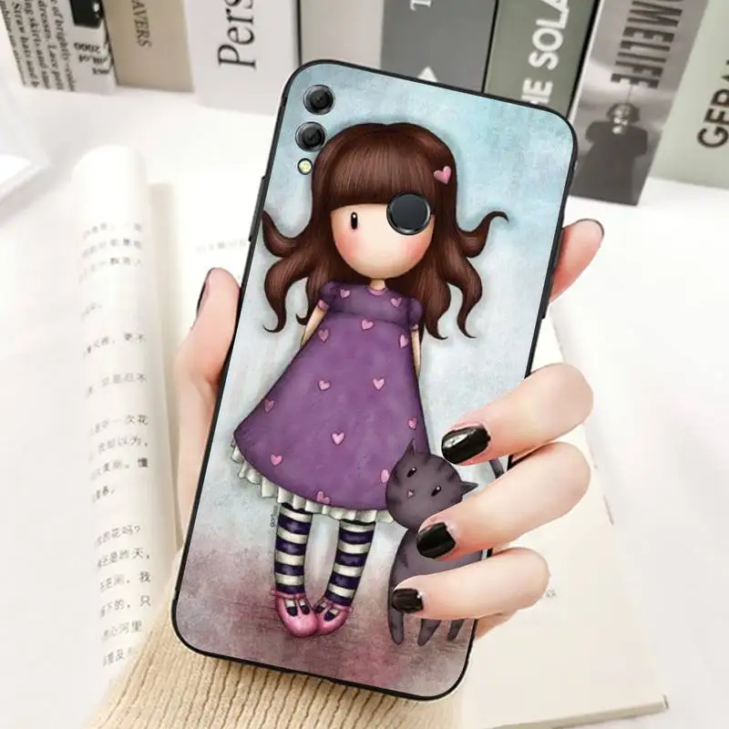 

FHNBLJ Cartoon girl Santoro Gorjuss Phone Case for Huawei Honor 8 9 10 5A 30 20 pro lite 8X 8C