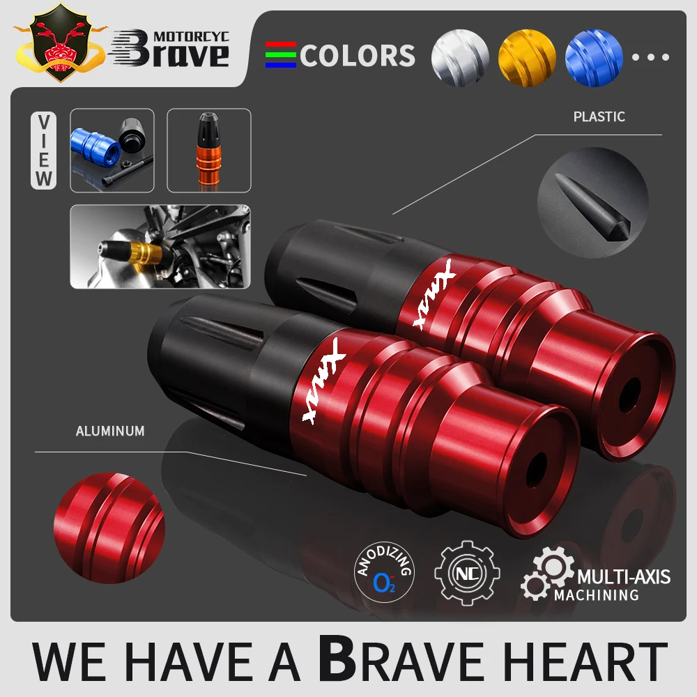 

Motorcycle CNC Frame Crash Pads Exhaust Sliders Crash Protector For Yamaha XMAX X-MAX 125 250 400 XMAX125 XMAX250 XMAX400
