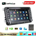Автомагнитола LeeKooLuu, 2 Din, Android, GPS, для VWVolkswagenGolfPoloTiguanPassatb7b6SEATleonSkodaOctavia