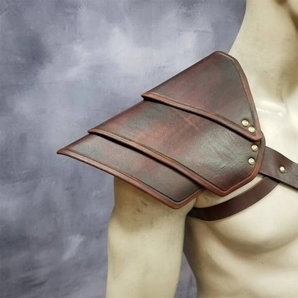 Аксессуары для косплея кожаная бронежилет на одно плечо в винтажном стиле Броня