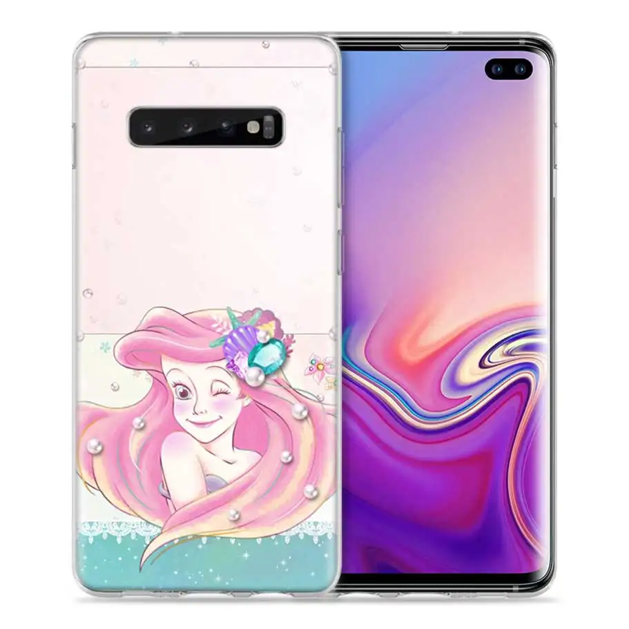 03 Чехол с русалочкой для samsung Galaxy Note 10 S10 5G S10e S8 S9 S7 8 9 J4 J6 Plus силиконовый чехол для телефона Schale - Цвет: 03
