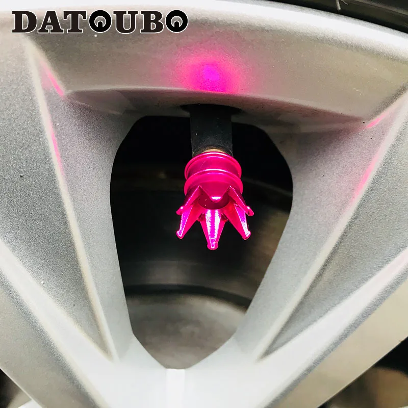 DATOUBO, 4 шт., Новое поступление, цветная алюминиевая коронка, автомобильная велосипедная шина, крышка клапана s, воздушный клапан, пылезащитная крышка s, грузовик, велосипедное колесо, крышка Trye