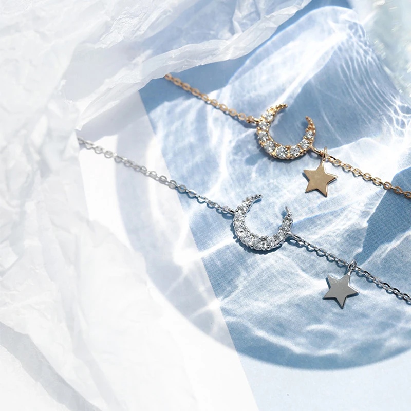 Подлинное серебро 925 пробы ожерелья для женщин ювелирный кристалл из Swarovskis