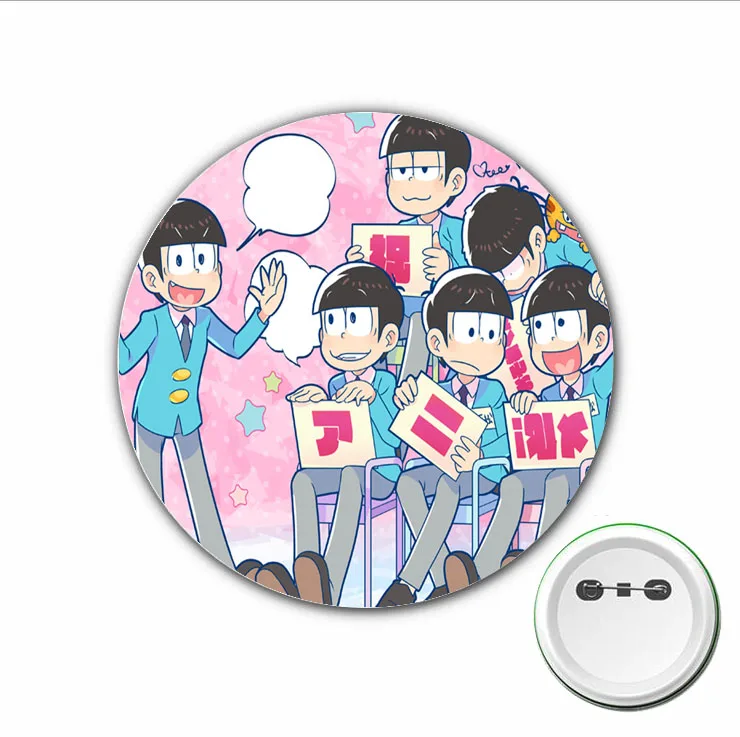 

Japan anime Matsuno Osomatsu Cosplay Badge cartoon Brooch Pins for Backpacks bags Badges Button Clothes Accessories