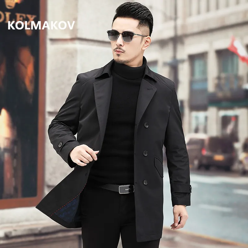 Мужская деловая куртка KOLMAKOV 2021 классическое повседневное пальто