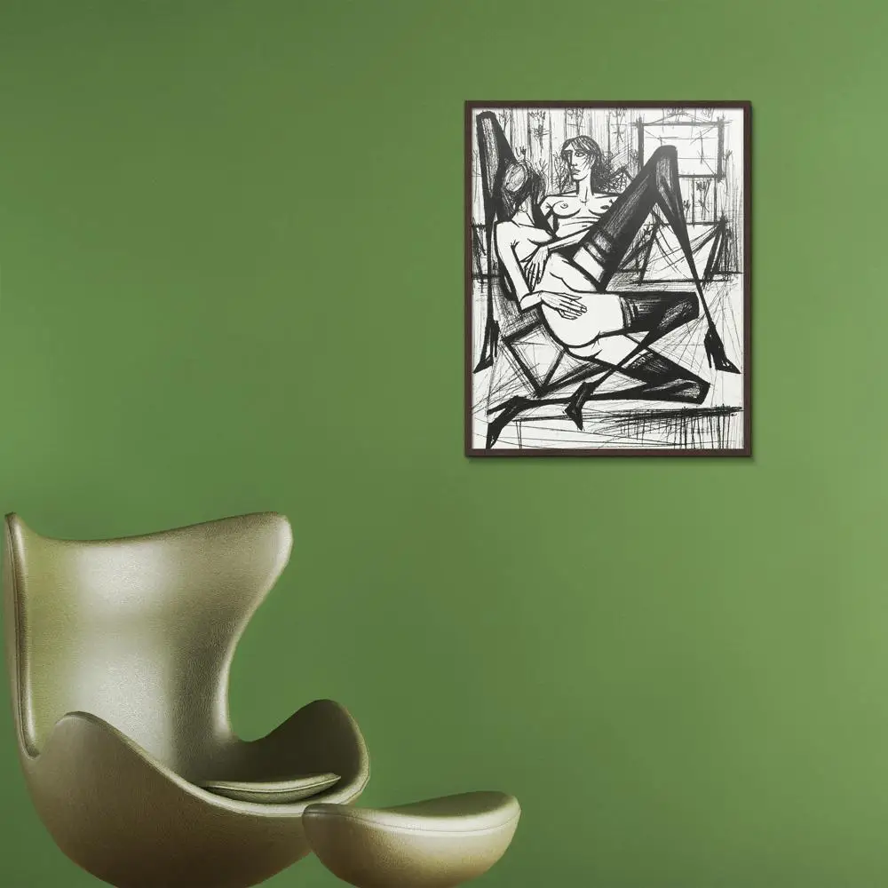 checkers board Figure Painting Impressionist Bernard Buffet Oil Canvas Spray Unframed Frameless Home decor Colorful | Дом и сад