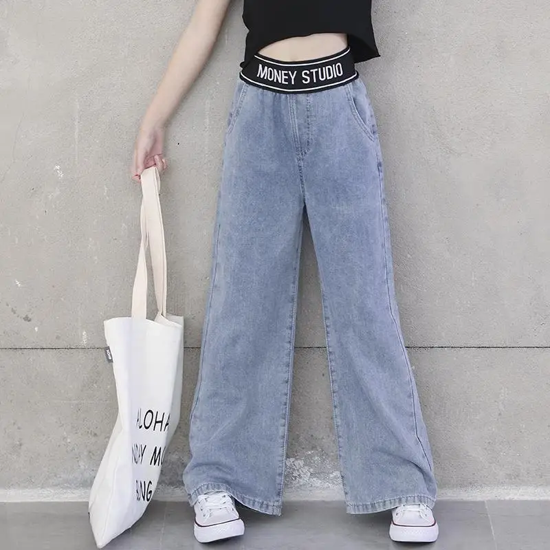 Новое поступление 2020 осенние джинсовые брюки для маленьких девочек детские