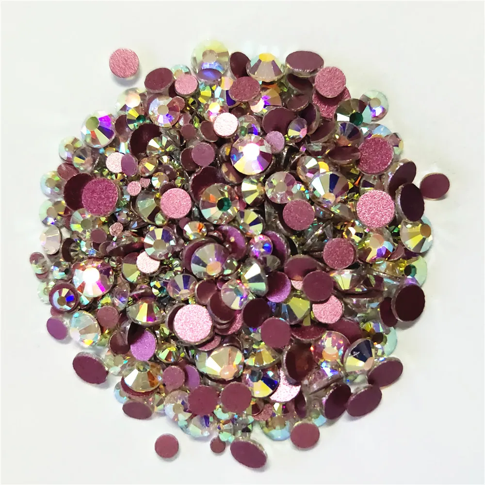 Топ для УФ гель лак ногтей искусство стразы Роза тиснения фольгой с украшением в