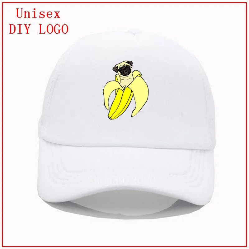 Кепка для женщин и мужчин бейсболка с банановыми мопсами защитой от солнца |
