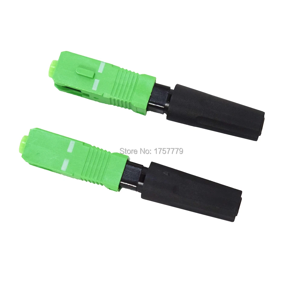 100PCS SC single mode fiber optic SC APC quick connector FTTH Fiber Optic Fast Connector Free shipping