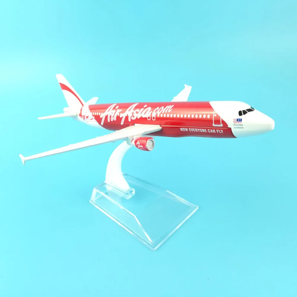 1/400 Air Asia A320 сплав самолет Коллекция Модель 16 см Металл самолета строительные