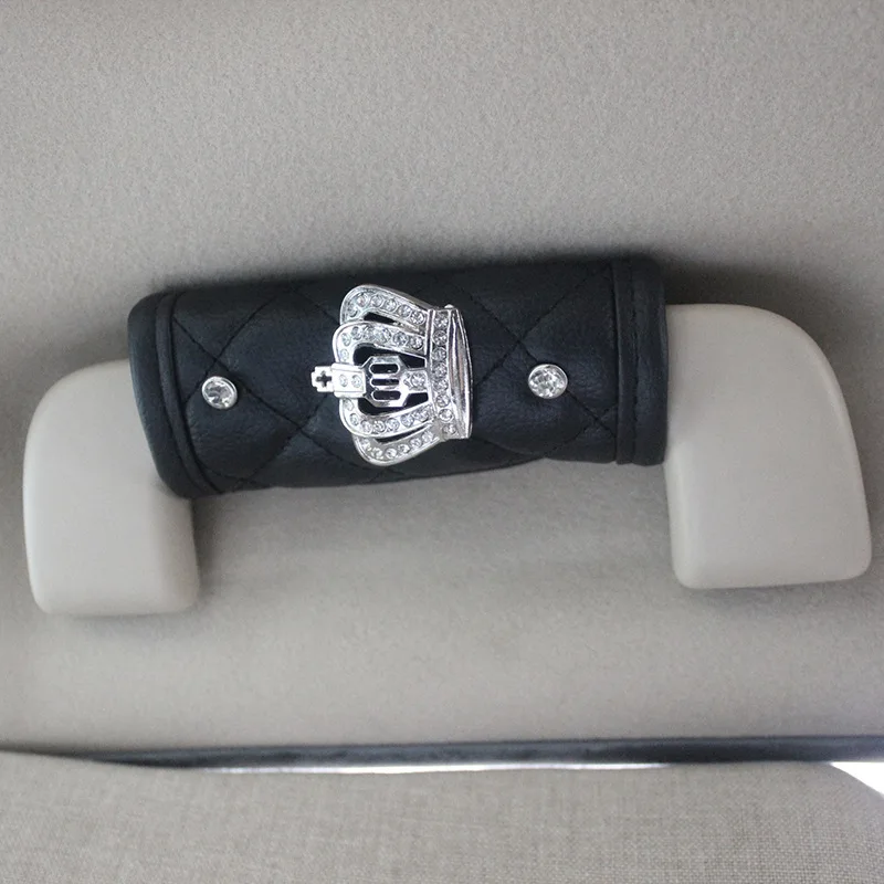 Door Handle Cover Bling автомобильный чехол переключения передач стразы из искусственной кожи Корона Декор Автомобильные аксессуары чехол для рычага переключения передач - Название цвета: Door Handle Cover