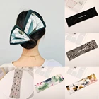 Повязка для волос Ruoshui Женская, с бантом, для создания пучка, украшение для волос