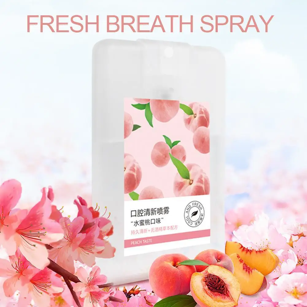 

Odor Treatment Spray Refresher Fresh Breath Remove Smoke Mouth Freshener Oral Oral Bad Honey Spray Peach Breath Breath Spra T3C6