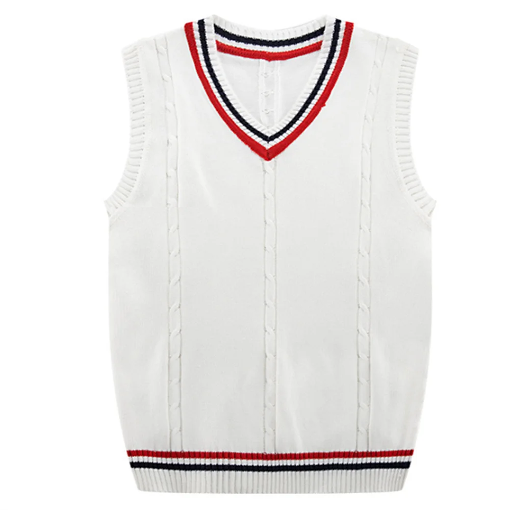 2019 Модный осенне зимний мужской жилет без рукавов с полосатым принтом в