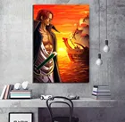 Классический слитный аниме постер Shanks, винтажный современный плакат, украшение для комнаты, Настенный декор для бара, домашний декор для стены, уникальный подарок