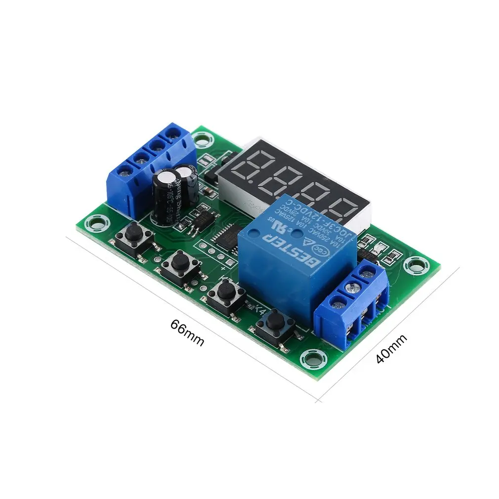 DC 12 В 5A регулируемый светодиодный модуль реле выключения питания таймер задержки