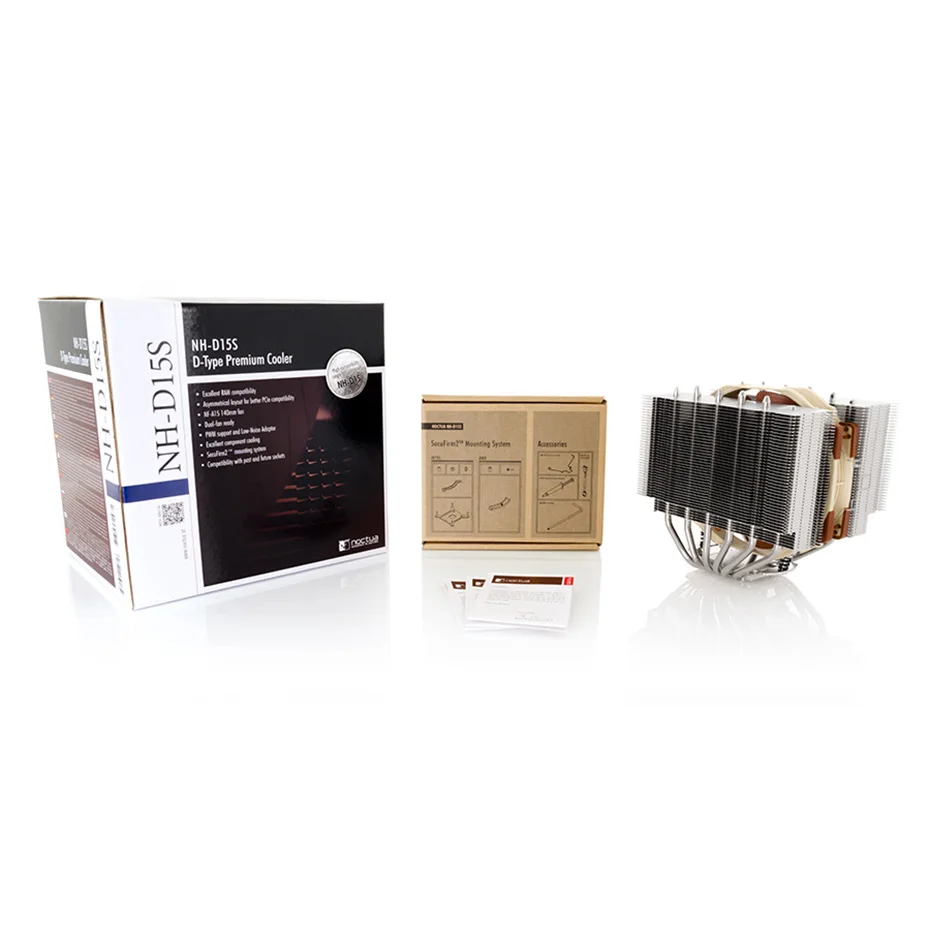 Billig Noctua NH-D15S 6 Heatpipe Doppel Turm CPU Kühler Fan Ruhigen 140mm PWM Lüfter Intel AMD Prozessor LGA 115x 2011 2066 AMD AM4