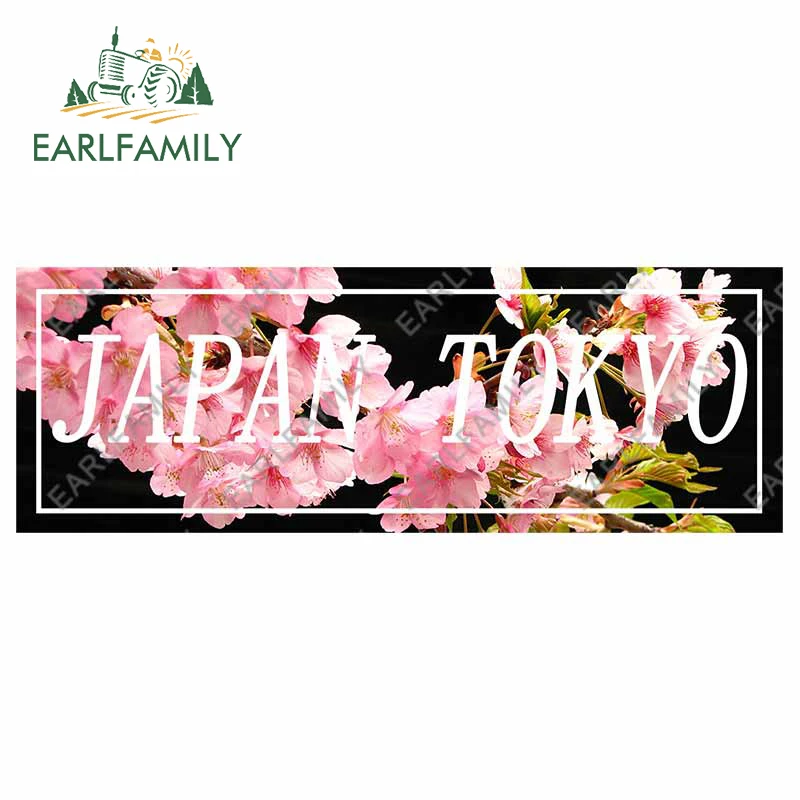 

EARLFAMILY 13 см x 4,5 см для японского Токийского автомобиля, наклейки на мотоцикл, наклейки на бампер, доску для серфинга, окклюзию, царапины