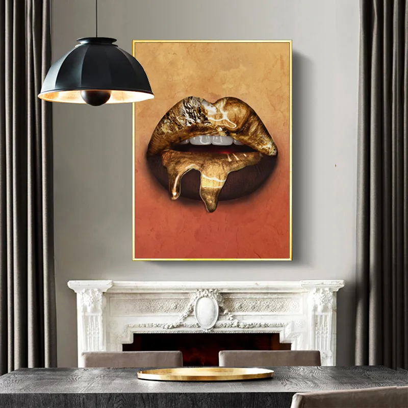 Абстрактная живопись холст картины пикантные картина с губами отделкой в виде