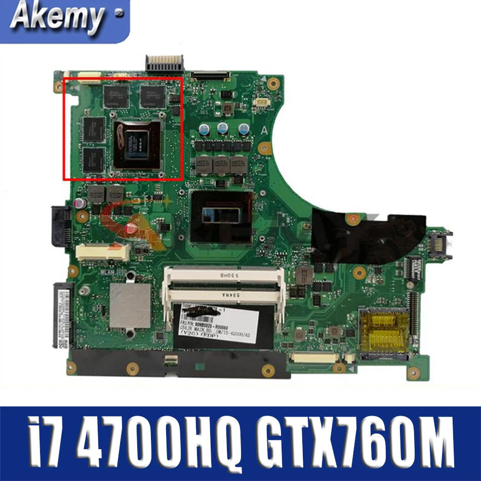 

N56JR материнская плата i7 4700HQ GTX760M для ASUS N56J G56J G56JR материнская плата для ноутбука N56JR материнская плата N56JR материнская плата EDP