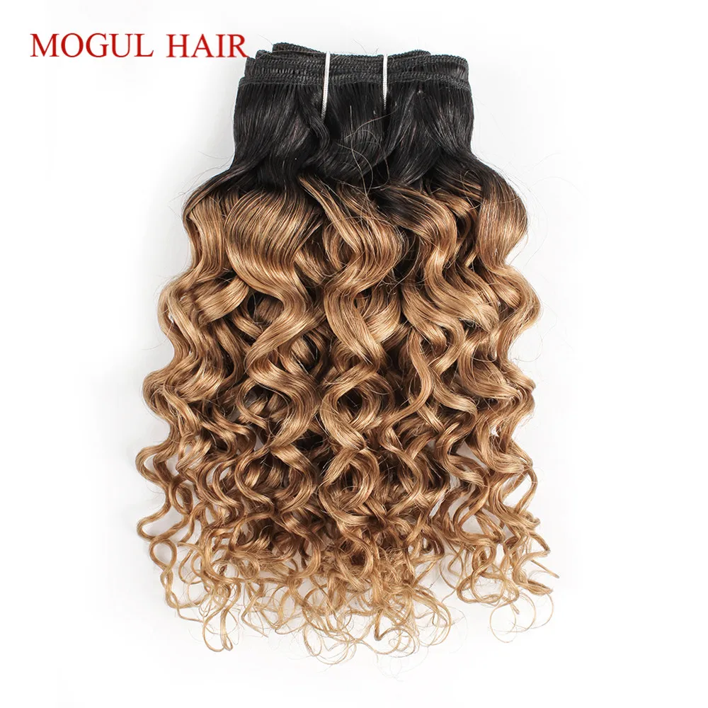 Магнат волосы T 1B 27 темный корень мед блонд Омбре Бразильская волна воды не Реми