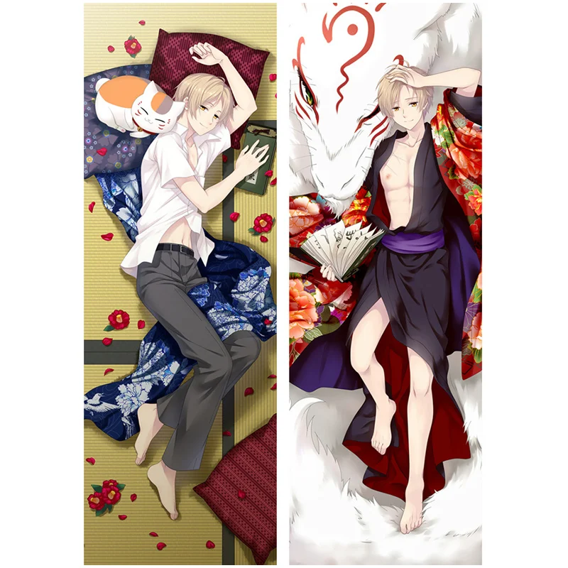 

Hot Anime Pillow Case Natsume Yuujinchou Decorative Pillow Covers Natsume Takashi Life- Sized Body Hugging Pillow Case for Gift