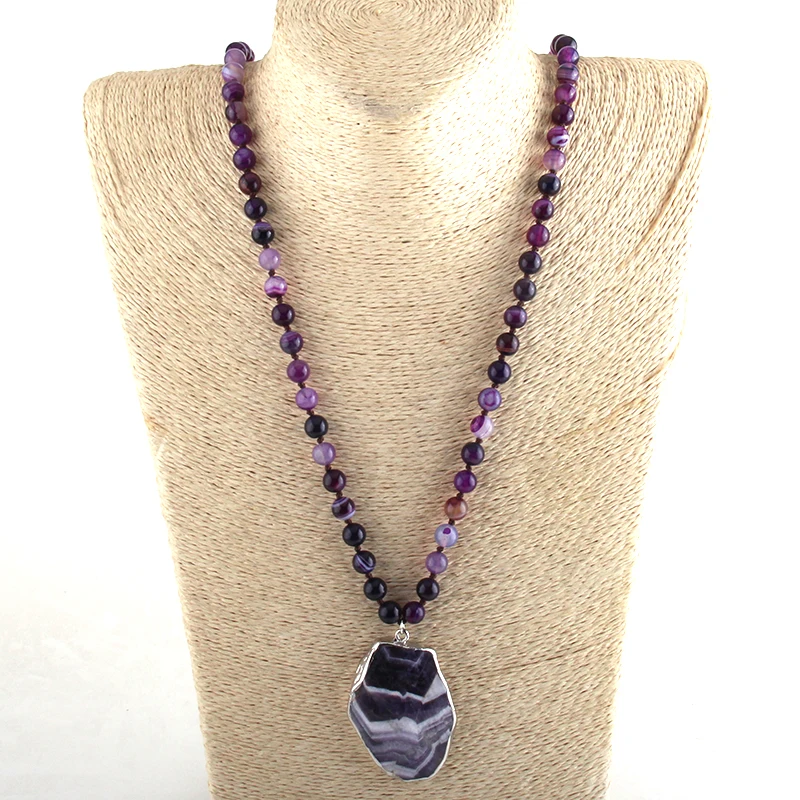 Модные богемные этнические ювелирные изделия RH Фиолетовый Кристалл/камень