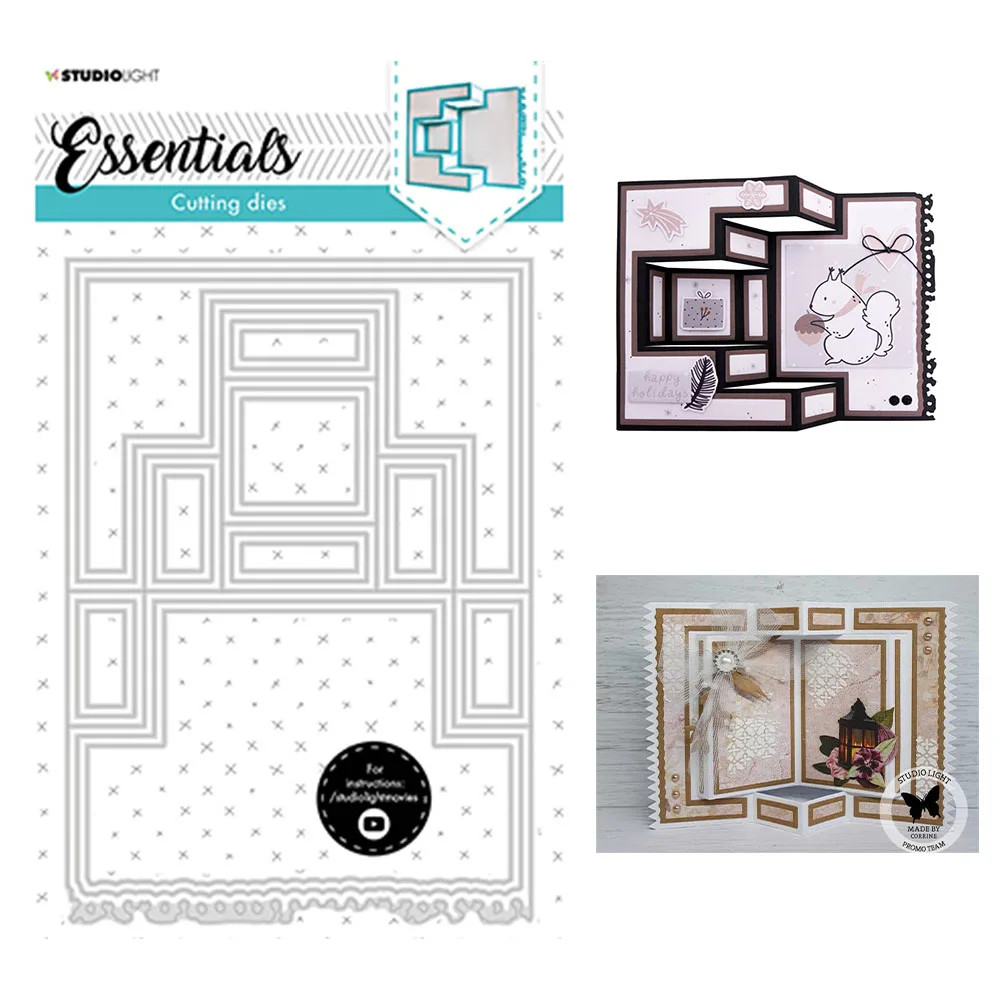 

Arrival Block Build up Cardshape Craft Paper Card Metal Cutting Dies Diy Scrapbooking Diary Album Decoration 3D Embossing Molds