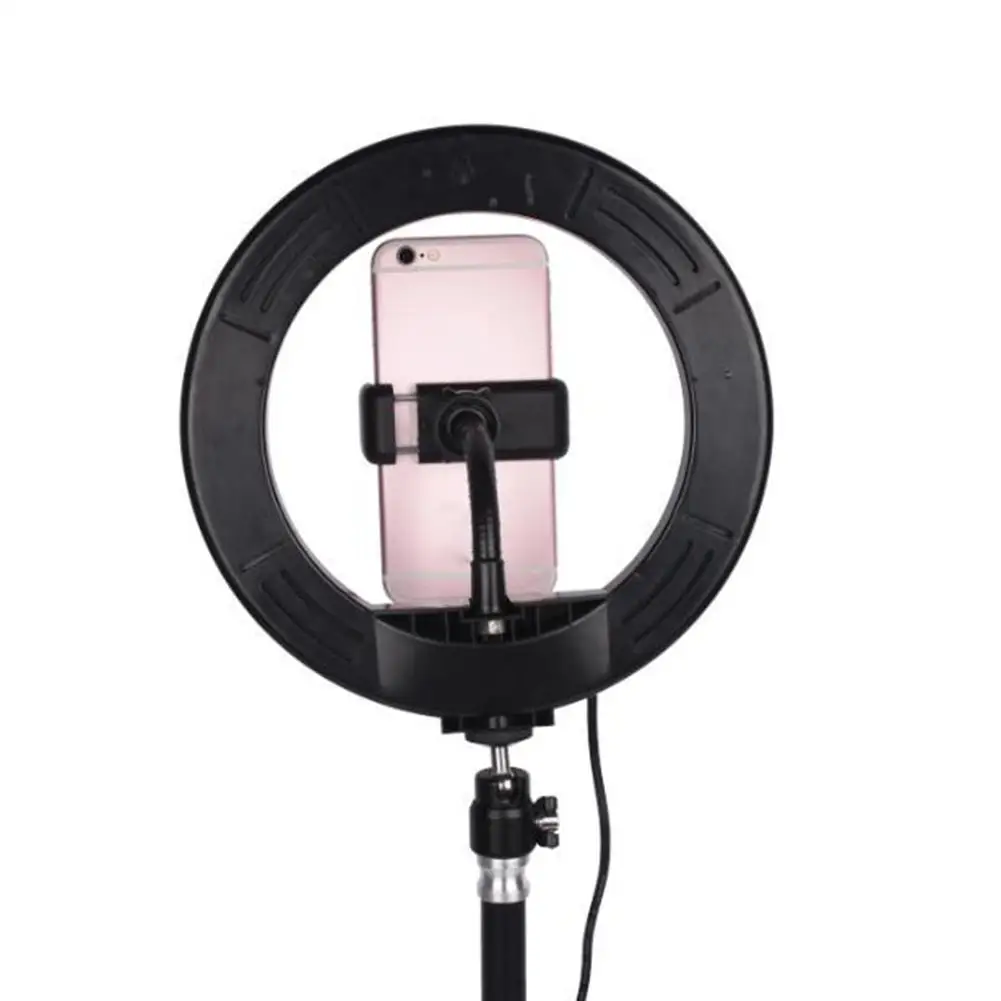 

7.9 Inch Selfie LED Ring Light Fill Lamp with Phone Holder for Live Streaming USB Plug-in Ring Light ABS Metal 3200K - 5500K