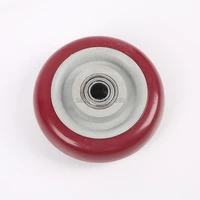 3 inch polyurethane caster bearing directional muted industrial small cart medical bed trailer wheel