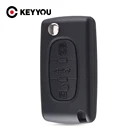 Брелок для автомобильного ключа-пульта KEYYOU с 3 кнопками, чехол для Peugeot 207 307 407 308 607 CE0523, бесплатная доставка