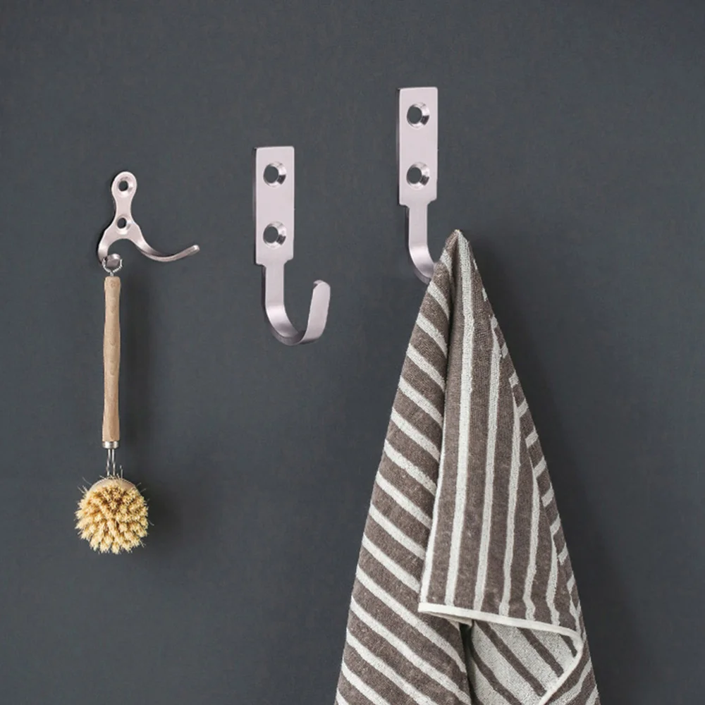 

10pcs Practical Bird Feeder Hooks Wall Hanging Hooks Stainless Steel Hooks