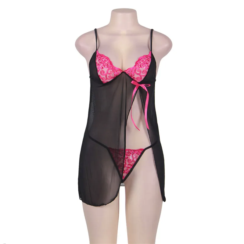 

Comeondear Langerie Sexy Underwear Sleepwear Sheer Mesh Open Front Lenceria Sensual Mujer Plus Size Sexy Porno Lingerie R80355