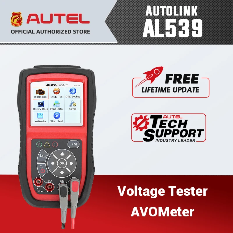 Autel AutoLink AL539 автоматический считыватель кодов OBDII диагностический инструмент OBD2 сканер электрическое
