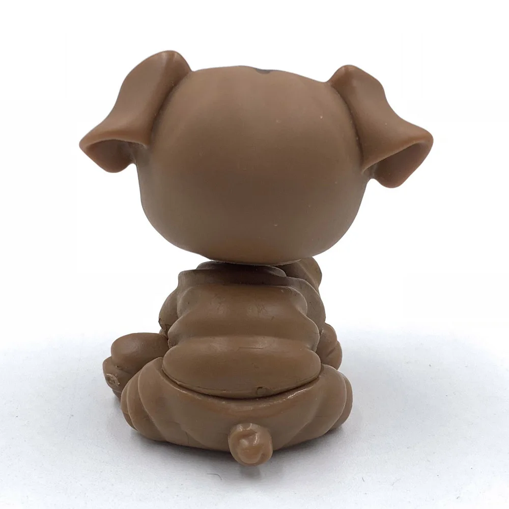 LPS кошка маленькие питомцы игрушки бульдог собака 881 бронв с розовыми глазами