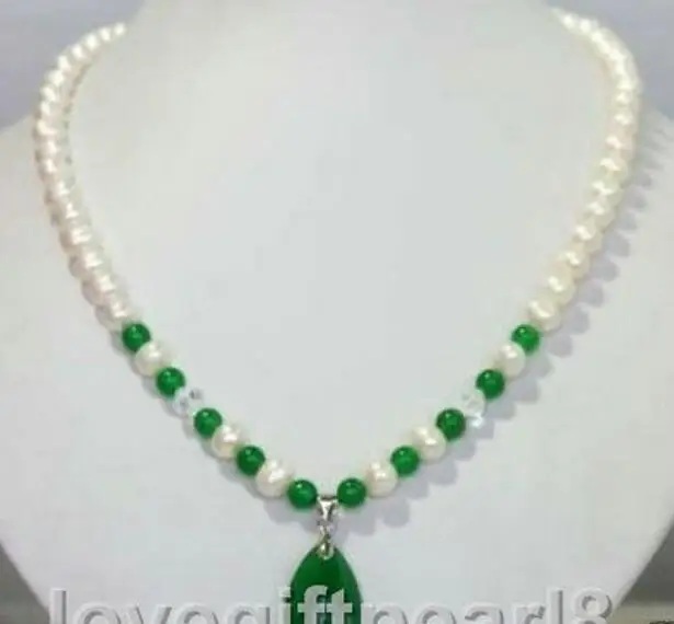 Ювелирные изделия Жемчужное ожерелье новые ювелирные белый пресноводный жемчуг