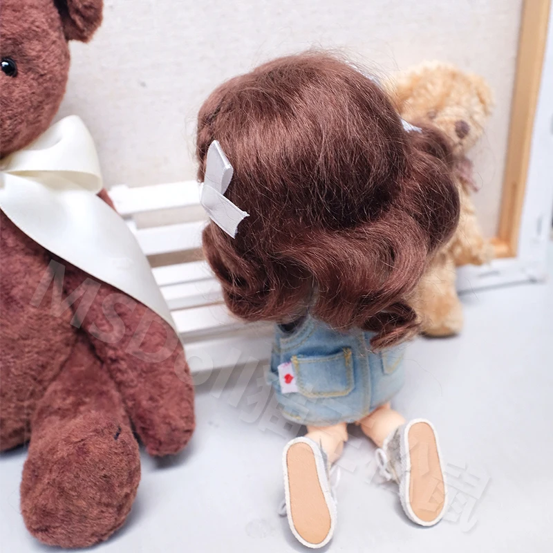 1/8 парик для куклы OB11 глиняная кукла кукол аксессуары шарнирный/SD ручной работы