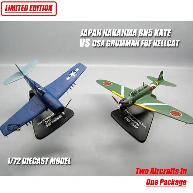 Япония NAKAJIMA BN5 KATE VS USA GRUMMAN F6F HELLCAT 1/72 модель самолета| |