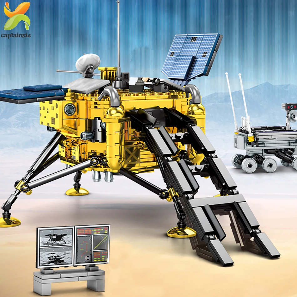 702 шт. космическая авиация лунный зонд челнок космический корабль строительные