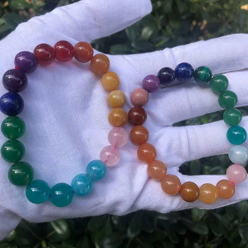 

Dropshipping Color Natural Stone Bracelets 10mm Round Beads Energy Stone Bracelets for Women Men Luck Crystal Fashion Jewelry